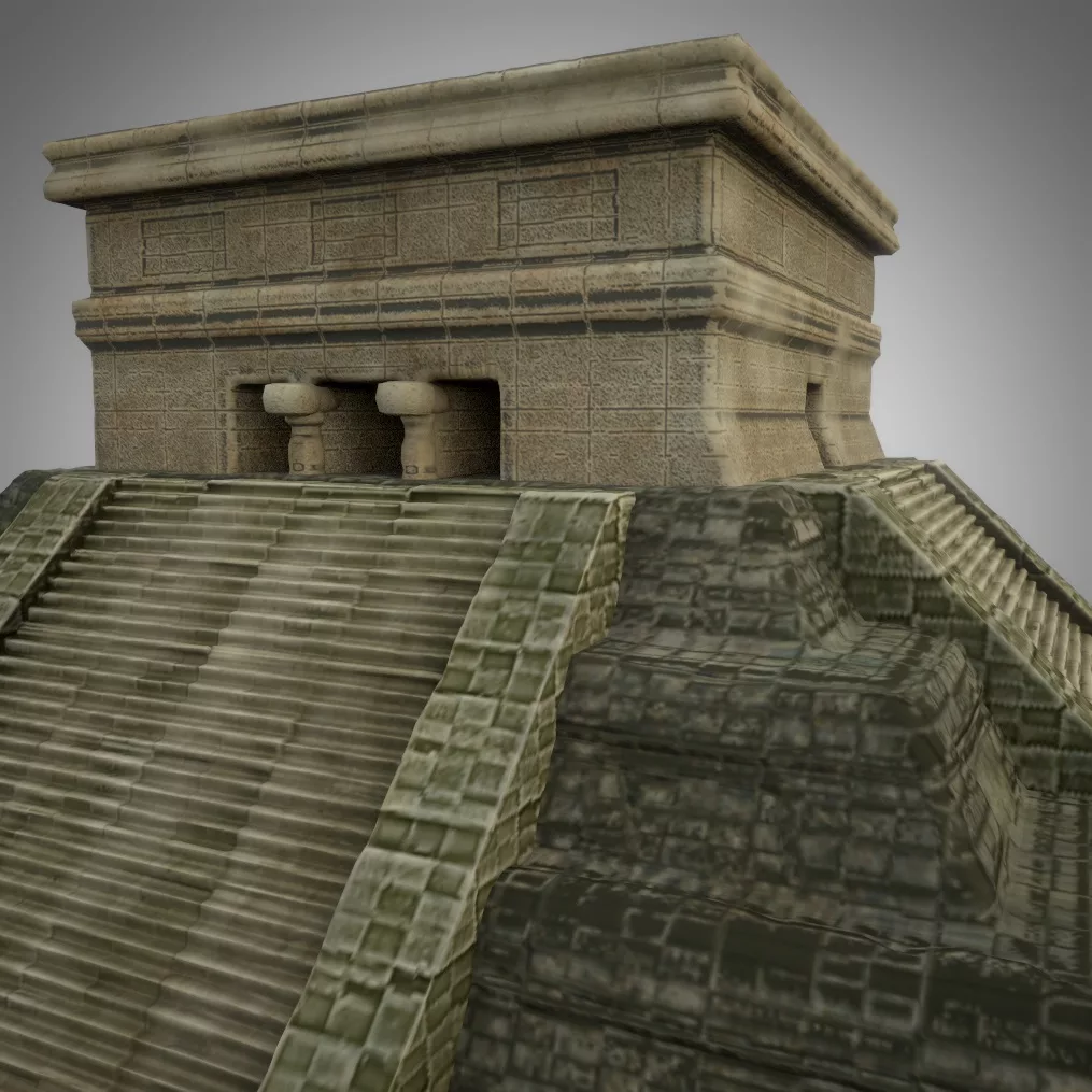 Antique Mayan Temple 3D Model | Content Browser