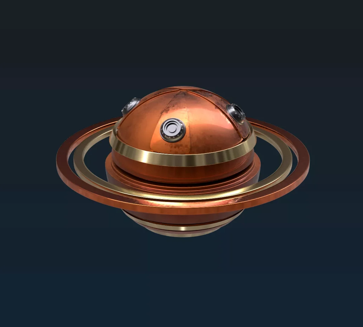 Mechanic Animated Sphere 3D Model