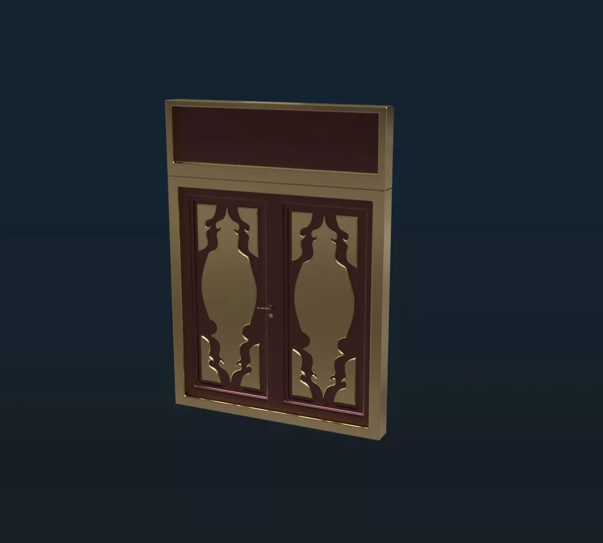 Oriental Door 3D Model