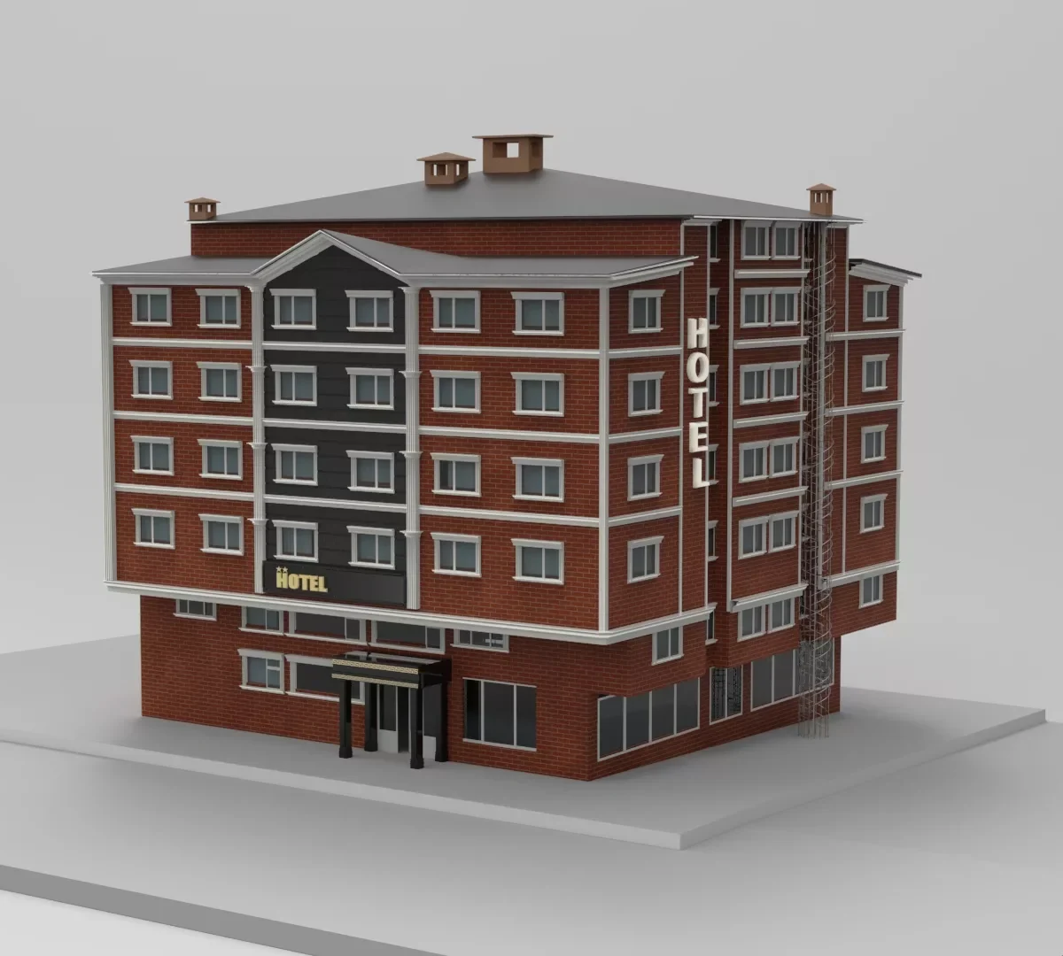 Hotel 3D Model