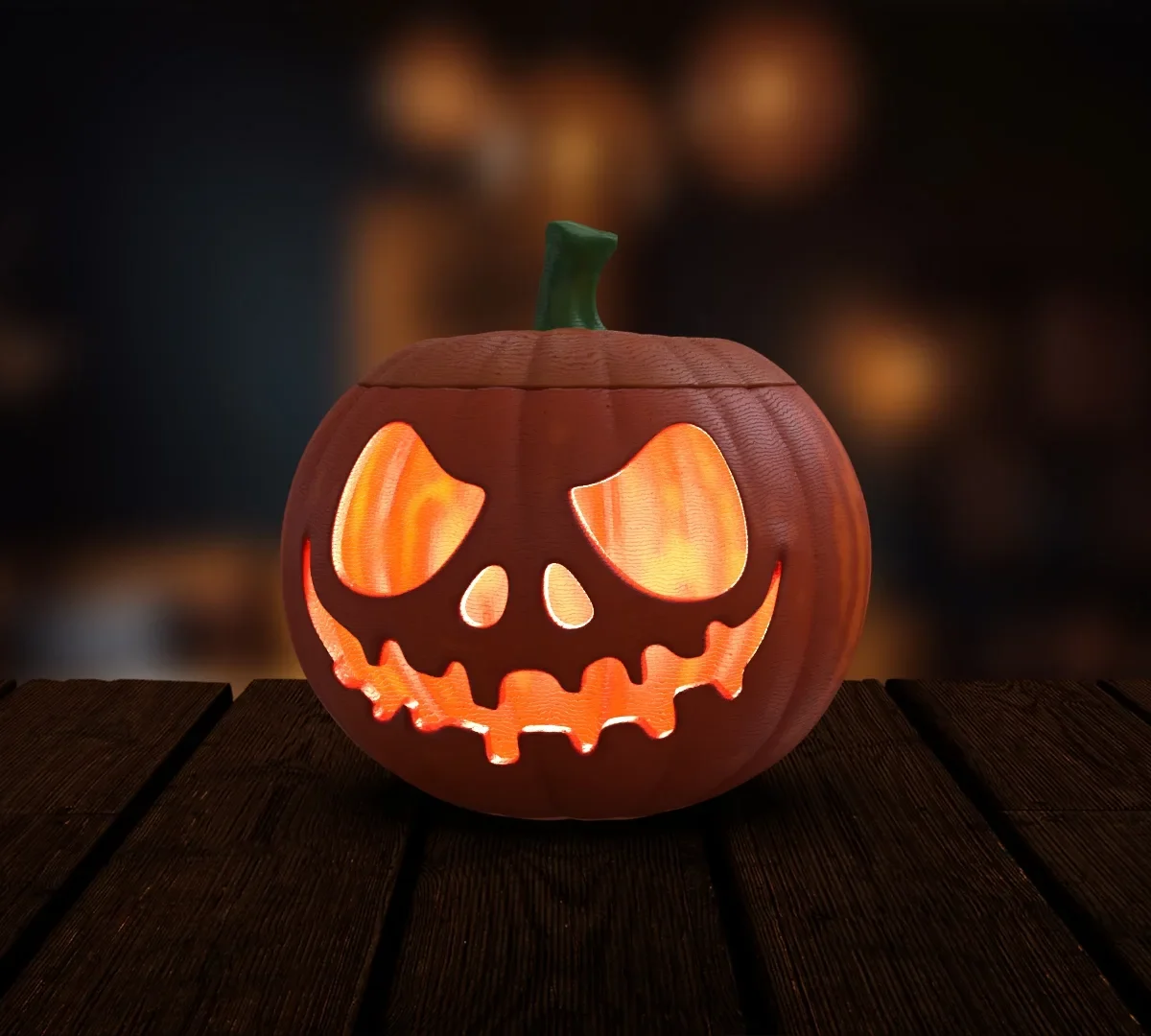 Jack-O-Lantern 3D Print Model STL File