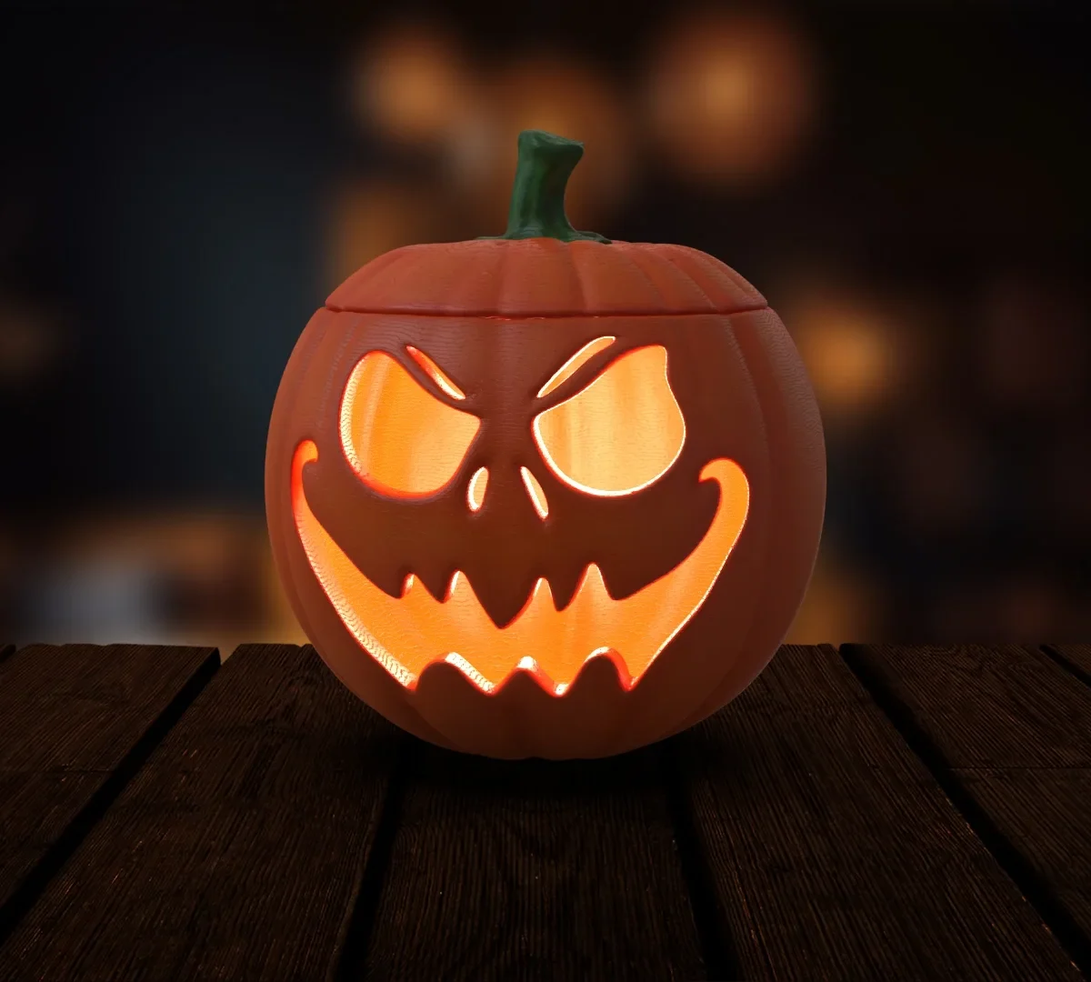 Halloween Pumpkin 3D Print Model STL File