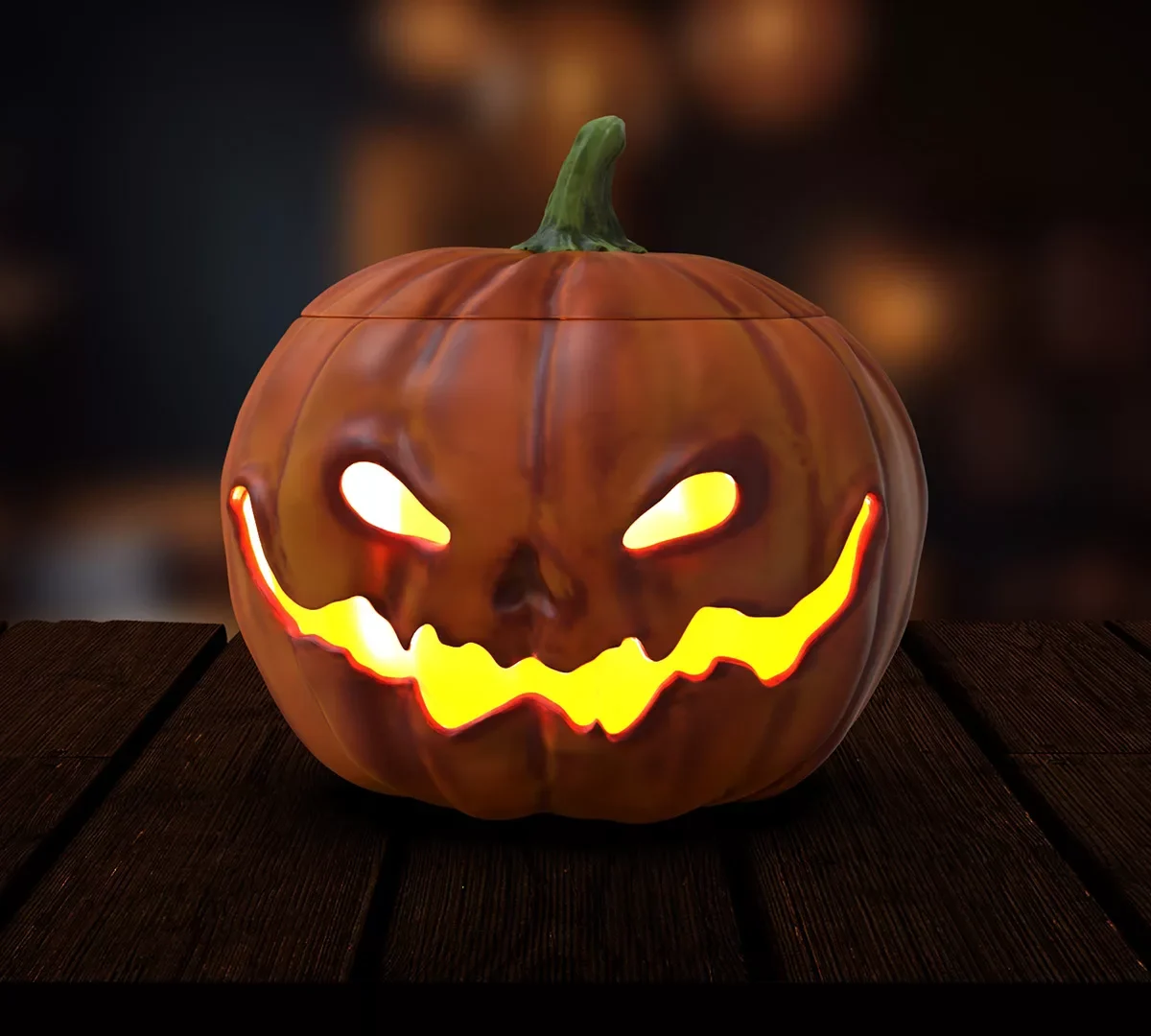 Halloween Pumpkin 3D Print Model STL File
