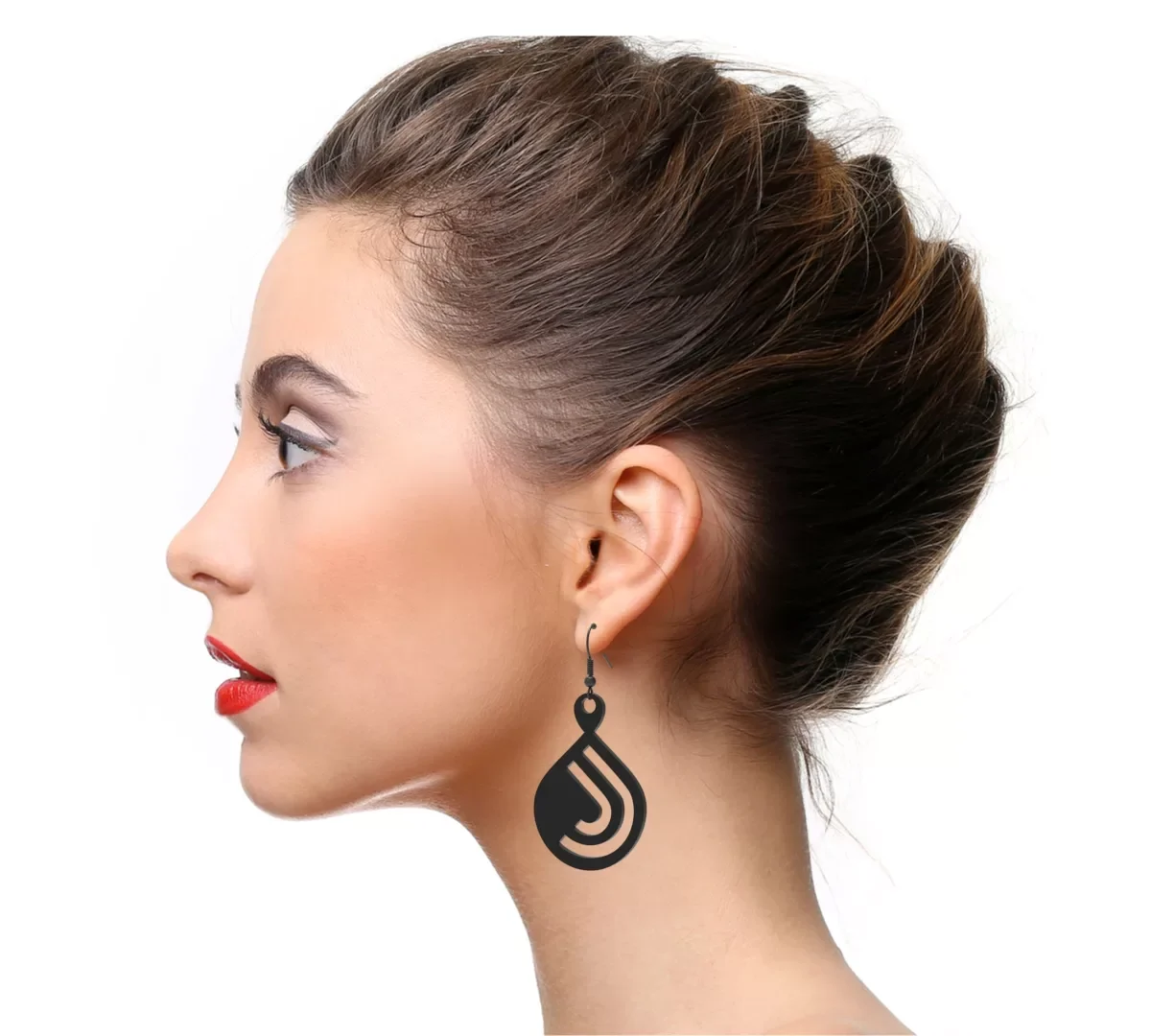 Abstract Drop Ear Ring 21 3D Print STL Files