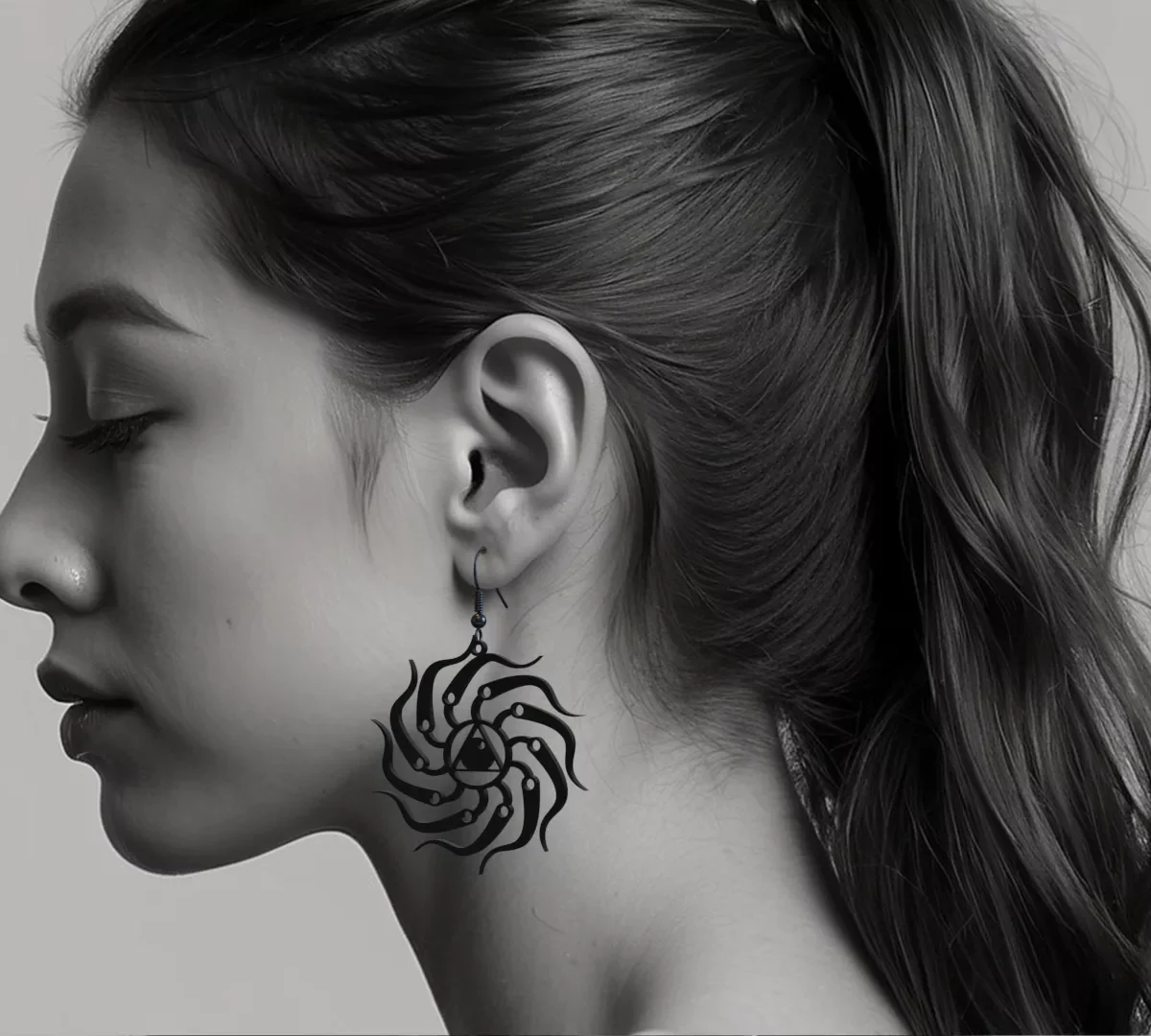 Eye-Vortex Ear Ring 3D Print STL Files